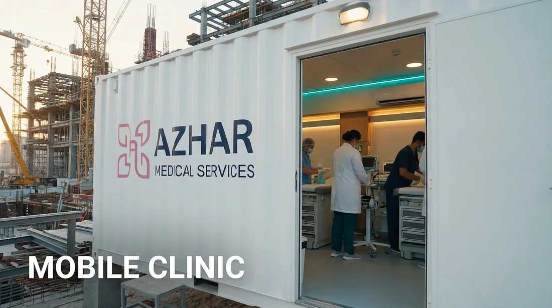 Azhar mobile clinic on site