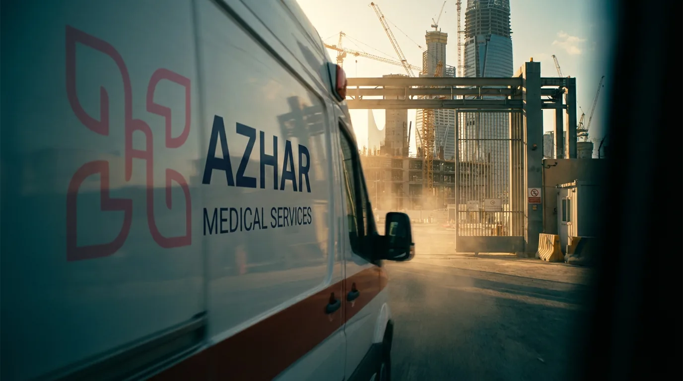 Azhar Medical Services fleet on site